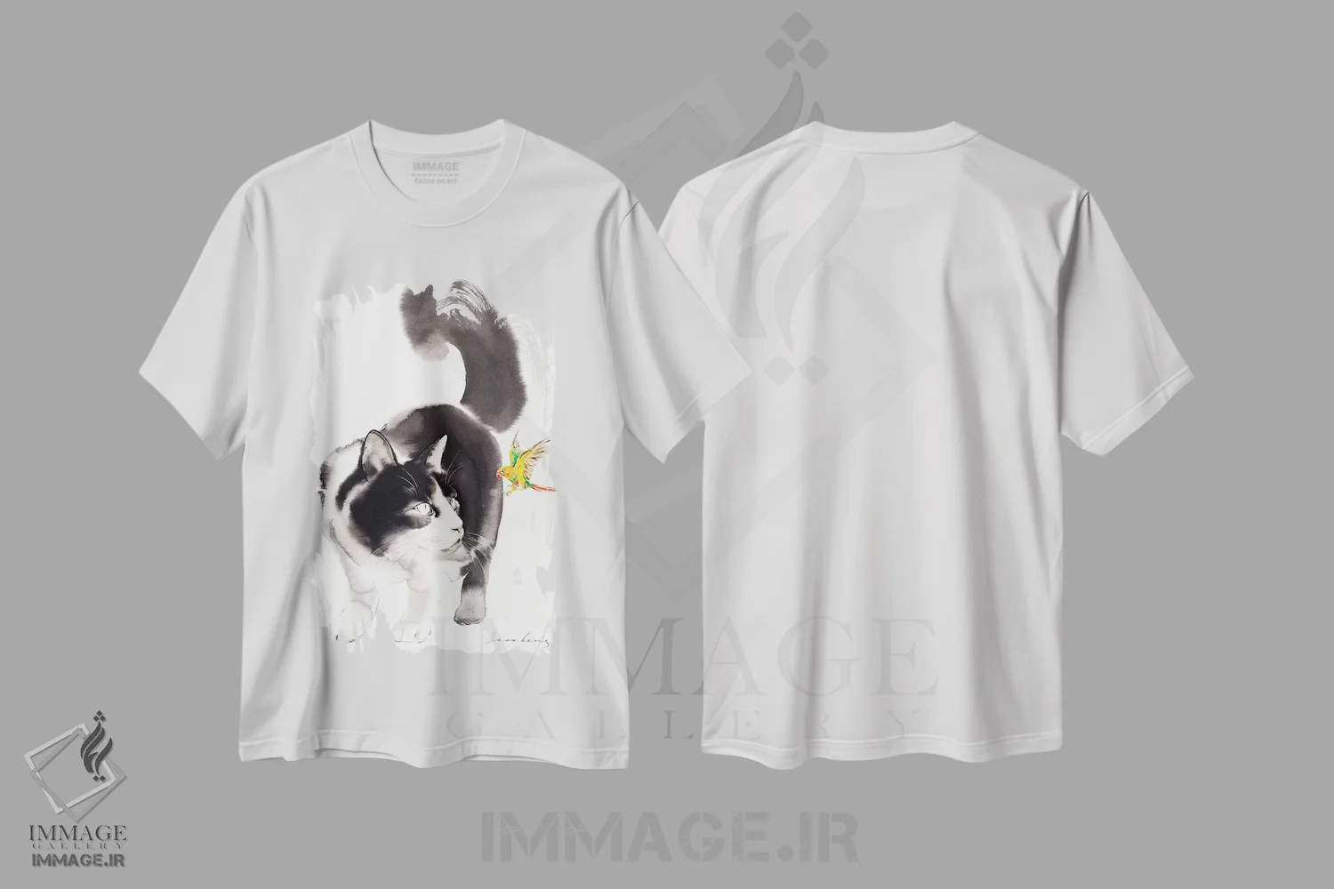 تیشرت سفید طرح دار برخورد ناگهانی ۲، مدیوم اثر سو بنگ لیم | فروشگاه ایماژ