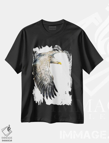 تیشرت مشکی طرح دار اوج گرفتن مانند عقاب چهارم، مدیوم اثر سو بنگ لیم | فروشگاه ایماژ