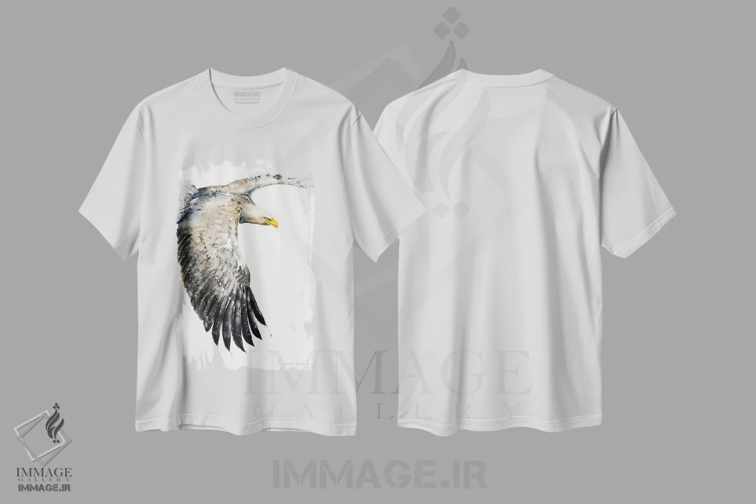 تیشرت سفید طرح دار اوج گرفتن مانند عقاب چهارم، مدیوم اثر سو بنگ لیم | immage.ir