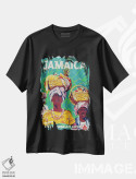 تیشرت مشکی طرح دار جامائیکا، تایپوگرافی اثر هنرمند ناشناس | immage.ir