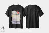 تیشرت مشکی طرح دار راه آهن یونگفراو، تایپوگرافی اثر هنرمند ناشناس | فروشگاه ایماژ