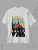 تیشرت سفید طرح دار Switzerland II,لوزان-اووشی، سوئیس II، تایپوگرافی اثر هنرمند ناشناس | immage.ir