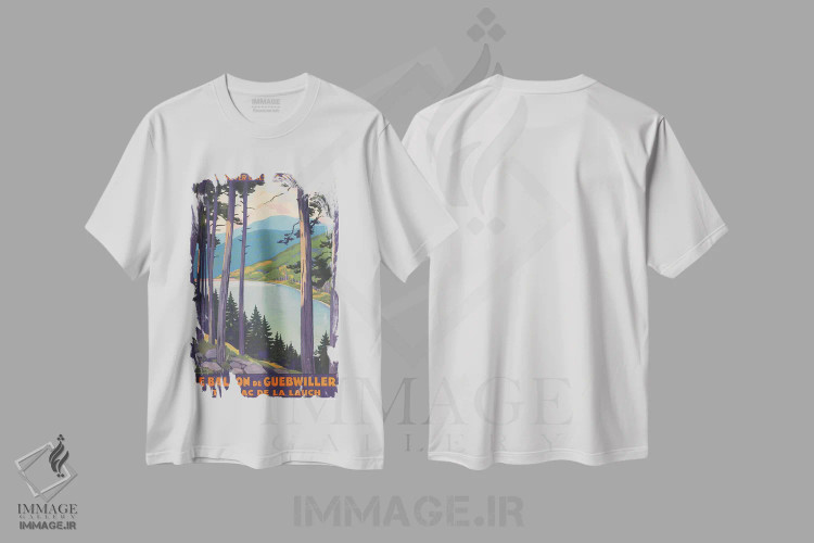 تیشرت سفید طرح دار بالون گیب ویلر، تایپوگرافی اثر هنرمند ناشناس | immage.ir