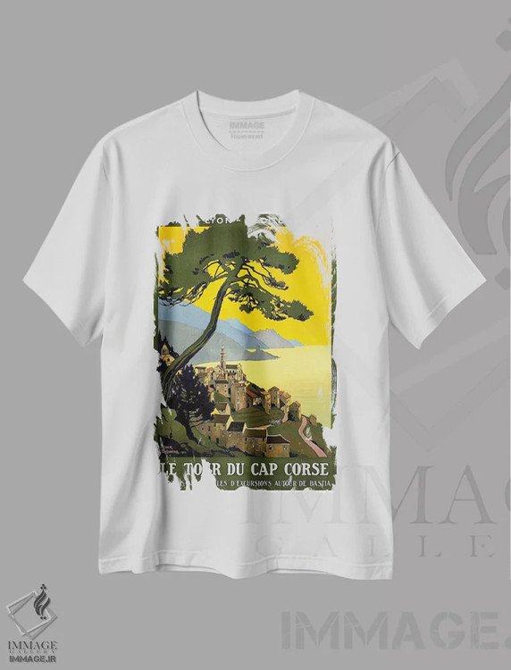 تیشرت سفید طرح دار آثار هنرمند ناشناس - فروشگاه ایماژ