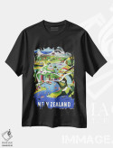 تیشرت مشکی طرح دار نیوزلند I، تایپوگرافی اثر هنرمند ناشناس | فروشگاه ایماژ