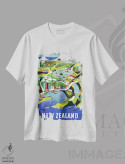 تیشرت سفید طرح دار نیوزلند I، تایپوگرافی اثر هنرمند ناشناس | immage.ir