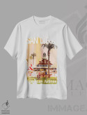 تیشرت سفید طرح دار سن دیگو، تایپوگرافی اثر هنرمند ناشناس | فروشگاه ایماژ