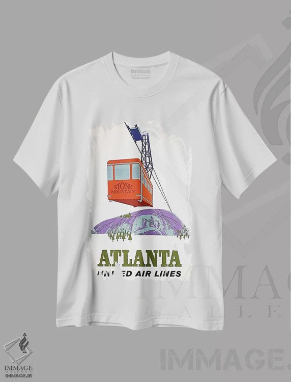 تیشرت سفید طرح دار Stone Mountain,آتلانتا، استون مانتین، تایپوگرافی اثر هنرمند ناشناس | immage.ir