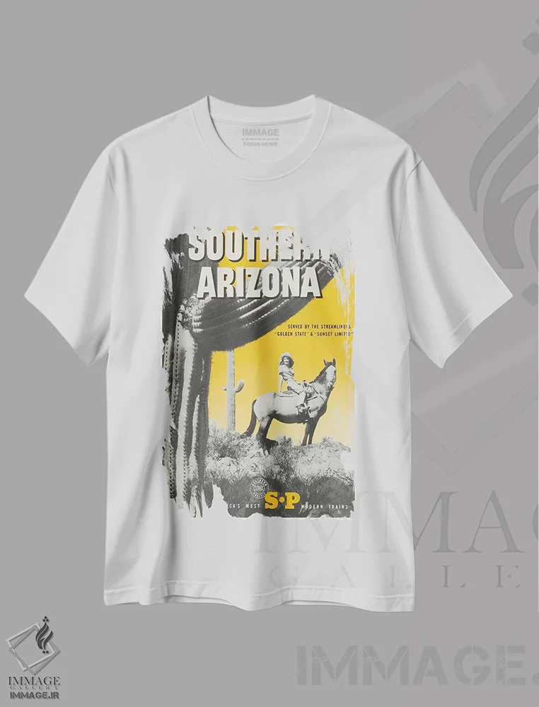 تیشرت سفید طرح دار آثار هنرمند ناشناس - فروشگاه ایماژ