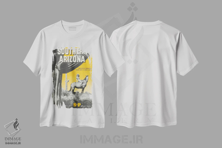 تیشرت سفید طرح دار آثار هنرمند ناشناس - فروشگاه ایماژ