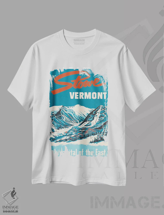 تیشرت سفید طرح دار آثار هنرمند ناشناس - immage.ir
