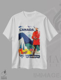 تیشرت سفید طرح دار کانادا، تایپوگرافی اثر هنرمند ناشناس | immage.ir