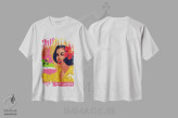 تیشرت سفید طرح دار کارائیب، تایپوگرافی اثر هنرمند ناشناس | immage.ir