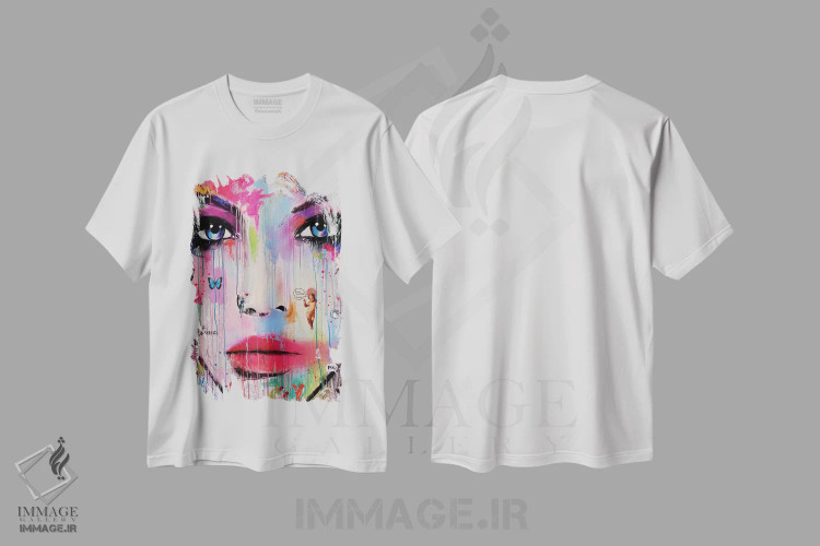 تیشرت سفید طرح دار هرگز، هنر فاخر معاصر اثر لوی جوور | فروشگاه ایماژ