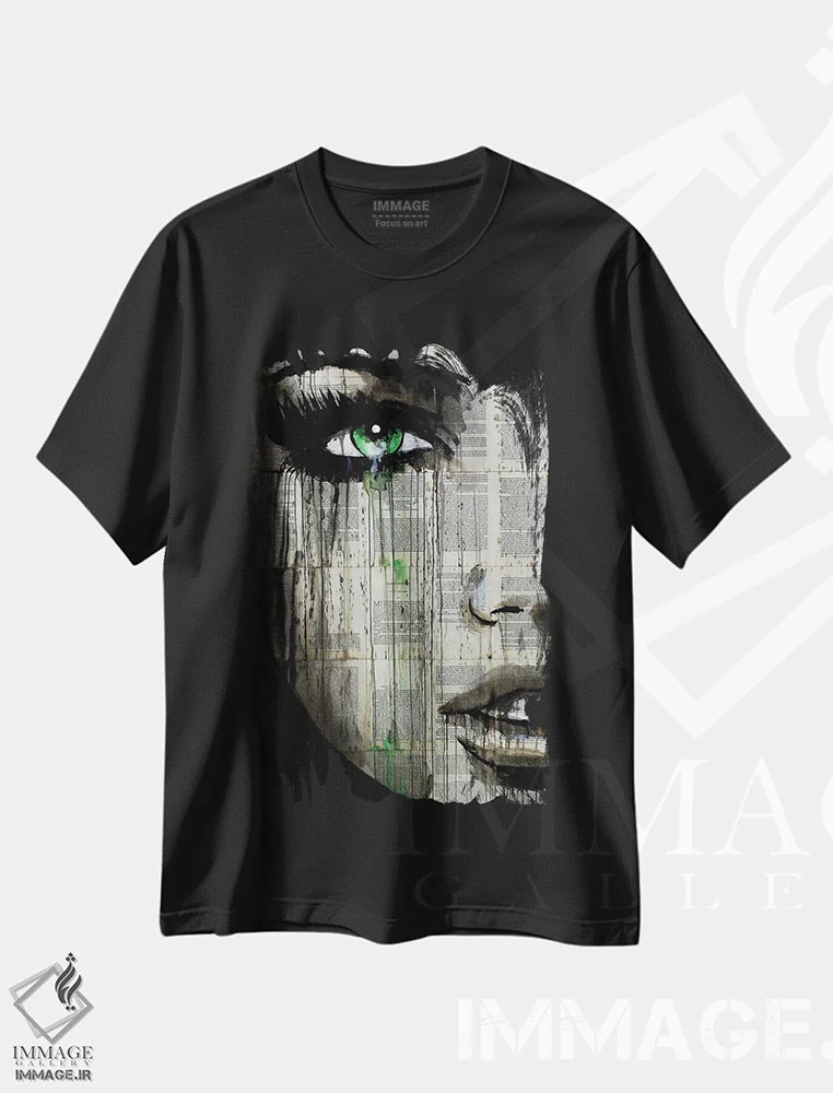 تیشرت مشکی طرح دار فصل، هنر فاخر معاصر اثر لوی جوور | فروشگاه ایماژ
