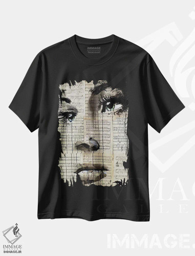 تیشرت مشکی طرح دار ساحل، هنر فاخر معاصر اثر لوی جوور | فروشگاه ایماژ