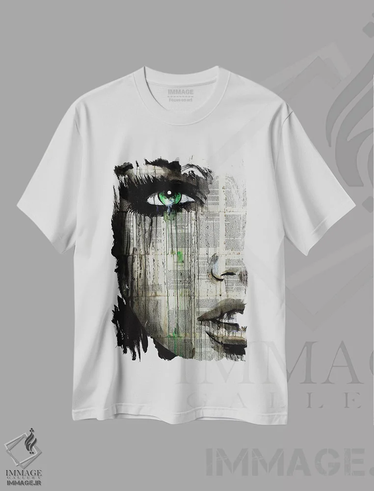 تیشرت سفید طرح دار فصل، هنر فاخر معاصر اثر لوی جوور | immage.ir
