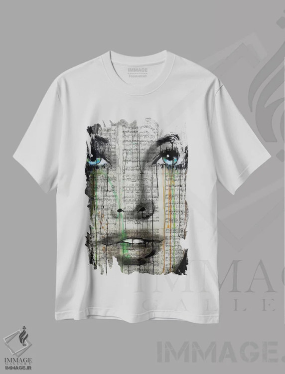 تیشرت سفید طرح دار برای همیشه جوان، هنر فاخر معاصر اثر لوی جوور | immage.ir