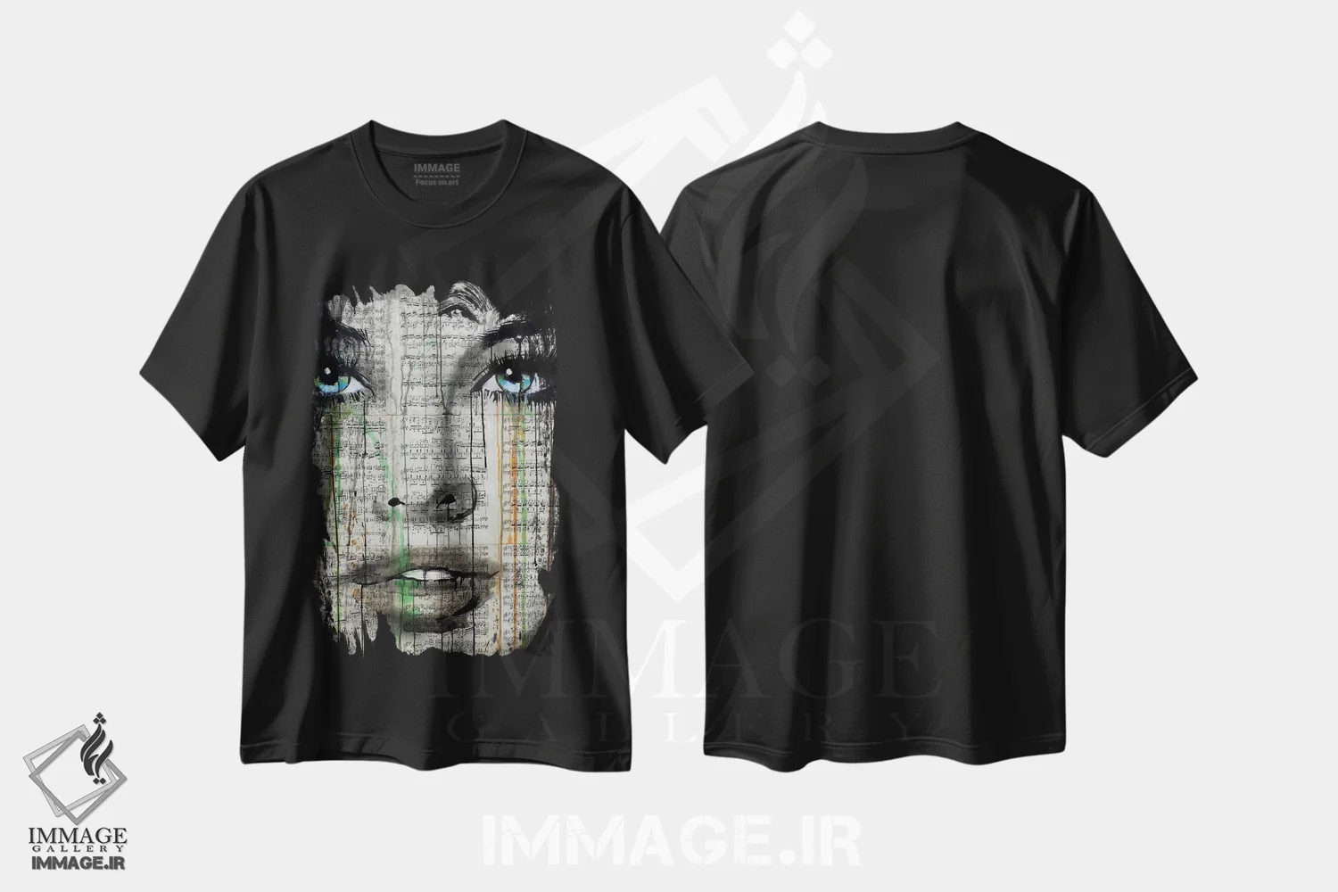 تیشرت مشکی طرح دار برای همیشه جوان، هنر فاخر معاصر اثر لوی جوور | فروشگاه ایماژ