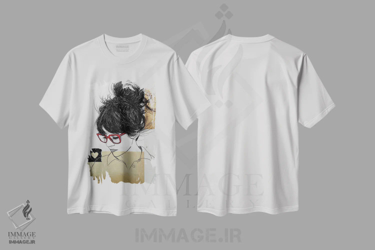 تیشرت سفید طرح دار گاهی پرواز می کنی، هنر فاخر معاصر اثر لوی جوور | فروشگاه ایماژ