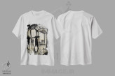 تیشرت سفید طرح دار کلان شهر، هنر فاخر معاصر اثر لوی جوور | فروشگاه ایماژ