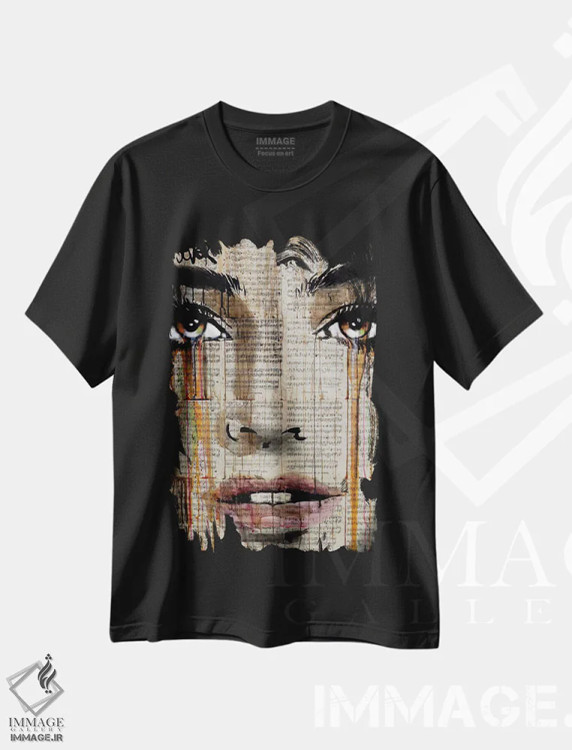 تیشرت مشکی طرح دار پیش درآمد جدید، هنر فاخر معاصر اثر لوی جوور | immage.ir
