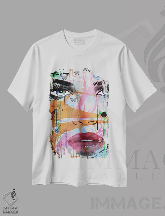 تیشرت سفید طرح دار نه همه چیز، هنر فاخر معاصر اثر لوی جوور | immage.ir