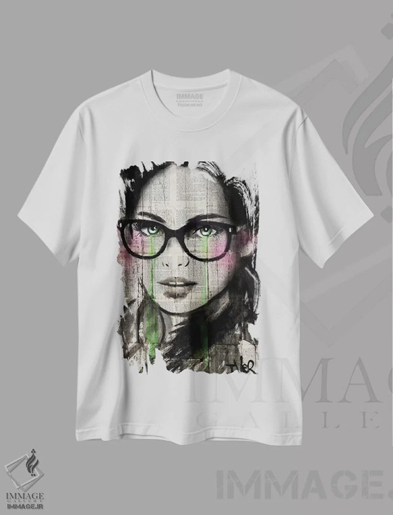 تیشرت سفید طرح دار پرویدنس دوم، هنر فاخر معاصر اثر لوی جوور | فروشگاه ایماژ