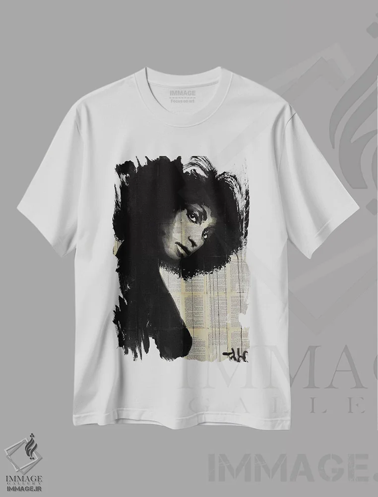 تیشرت سفید طرح دار سلستین، هنر آمریکایی آفریقایی تبار اثر لوی جوور | immage.ir