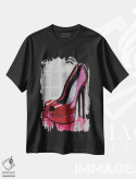 تیشرت مشکی طرح دار زندگی سطح بالا، هنر فاخر معاصر اثر لوی جوور | فروشگاه ایماژ