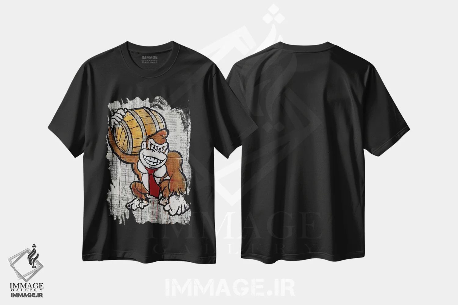 تیشرت مشکی طرح دار دی. کونگ، هنر فاخر معاصر اثر لوی جوور | فروشگاه ایماژ