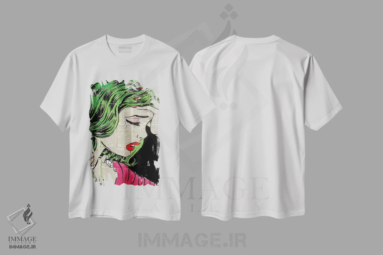تیشرت سفید طرح دار شاهزاده پاپ، هنر فاخر معاصر اثر لوی جوور | immage.ir