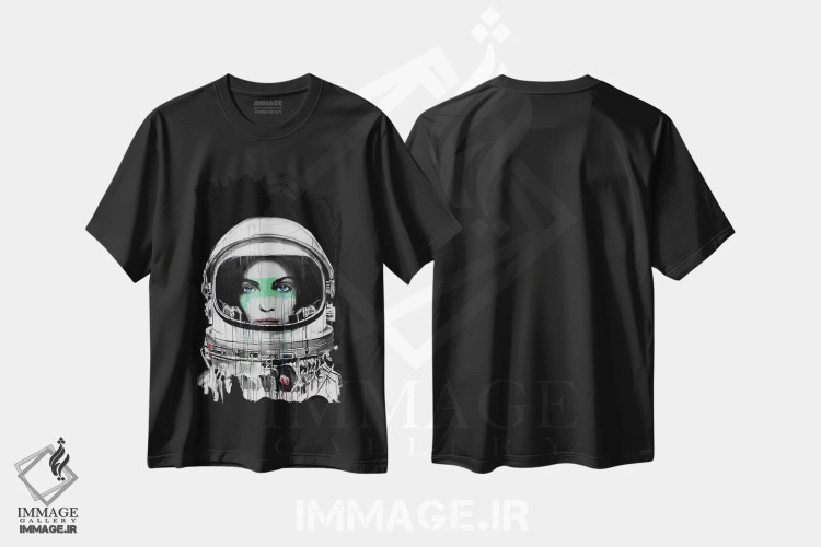 تیشرت مشکی طرح دار نظم نوین، هنر فاخر معاصر اثر لوی جوور | فروشگاه ایماژ