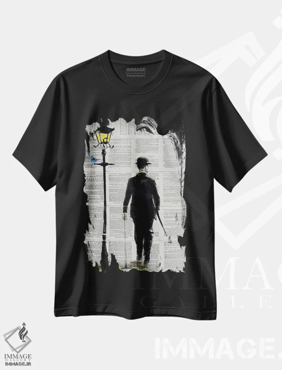 تیشرت مشکی طرح دار روز شیک پوشی، هنر فاخر معاصر اثر لوی جوور | فروشگاه ایماژ