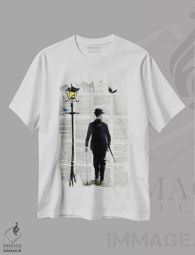 تیشرت سفید طرح دار روز شیک پوشی، هنر فاخر معاصر اثر لوی جوور | immage.ir