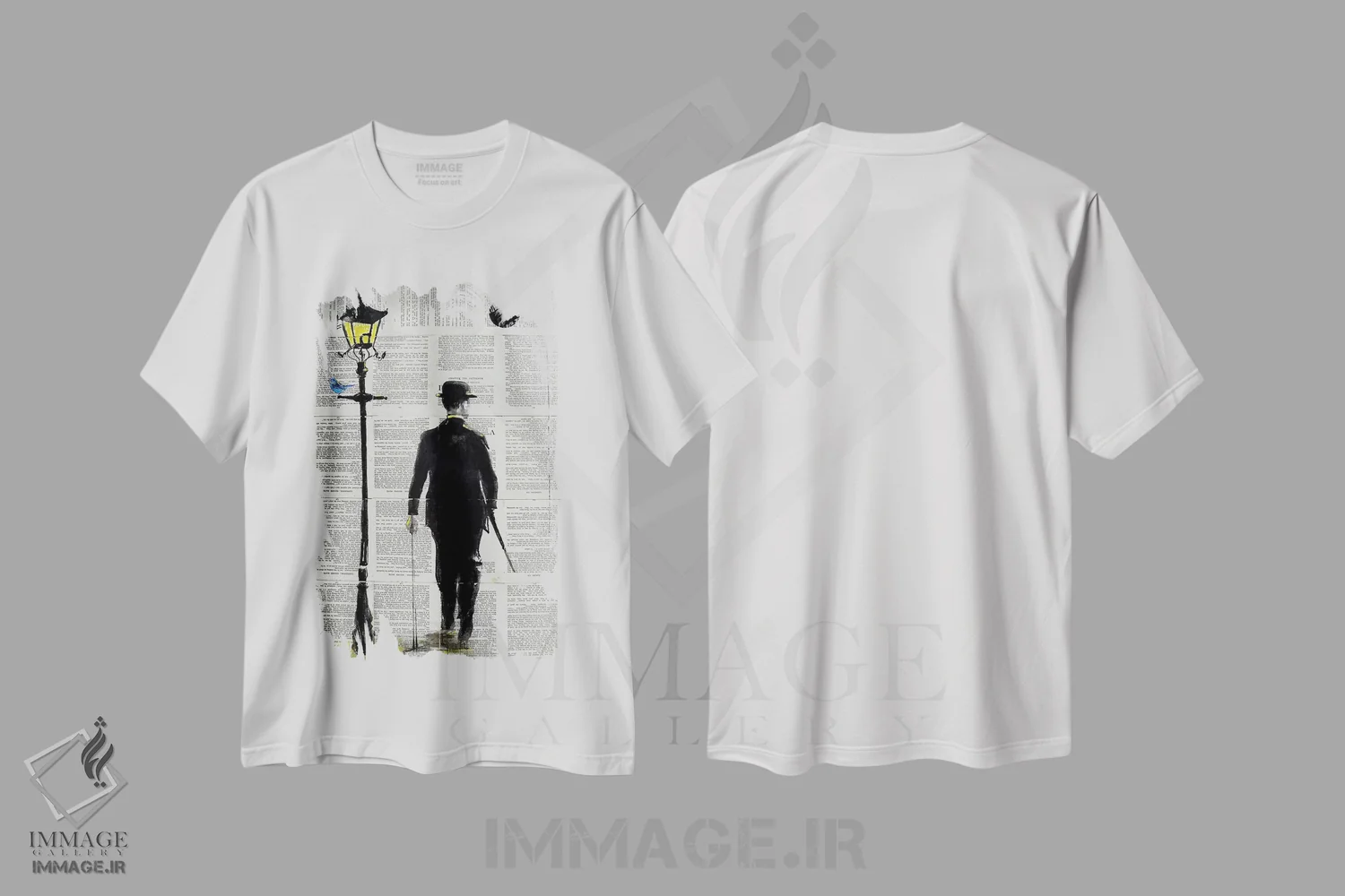 تیشرت سفید طرح دار روز شیک پوشی، هنر فاخر معاصر اثر لوی جوور | immage.ir