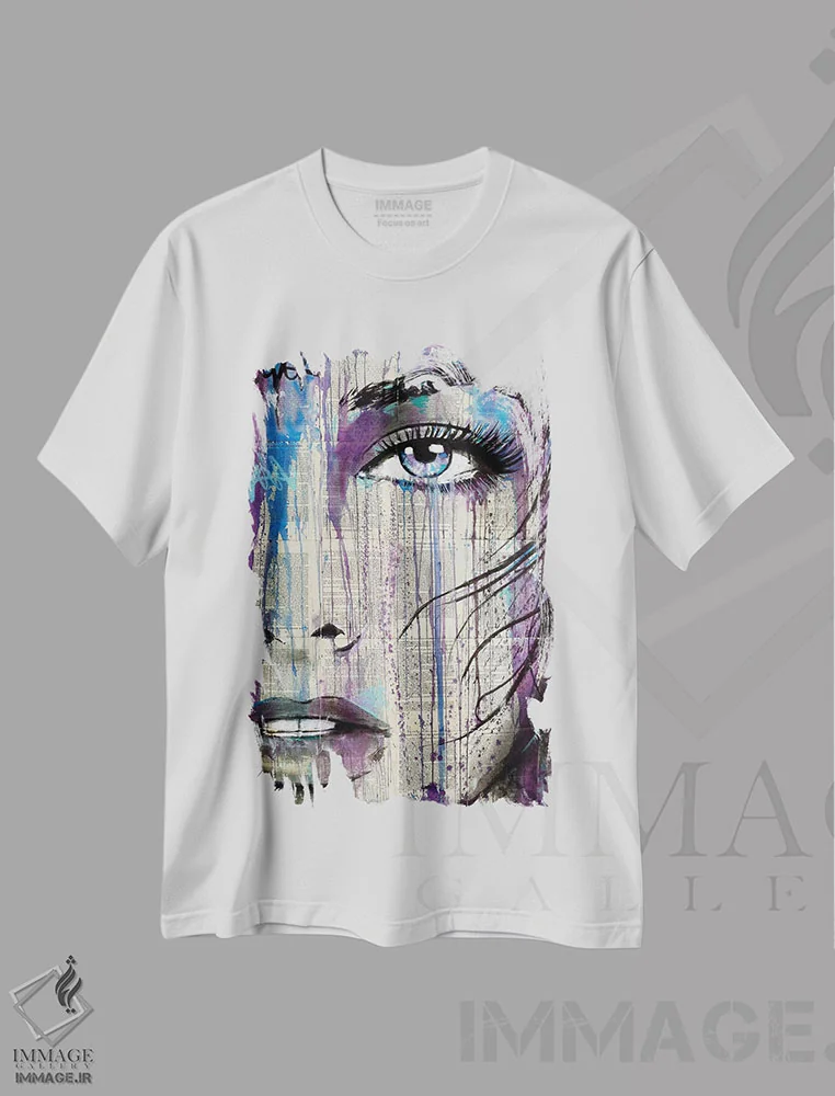 تیشرت سفید طرح دار این احساس چگونه است ۳، هنر فاخر معاصر اثر لوی جوور | فروشگاه ایماژ