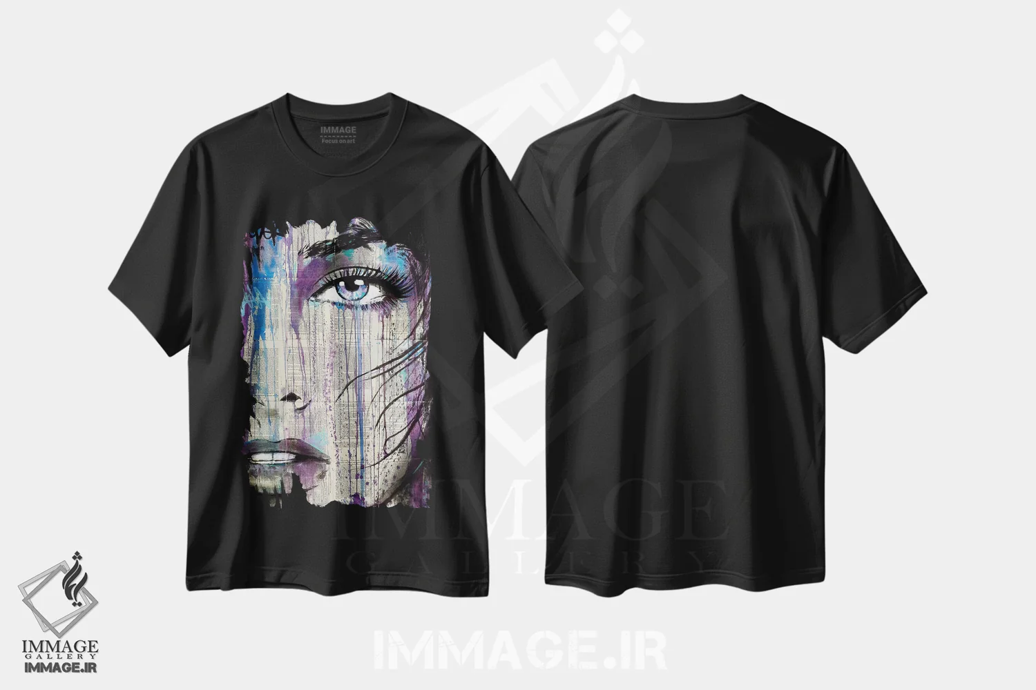 تیشرت مشکی طرح دار این احساس چگونه است ۳، هنر فاخر معاصر اثر لوی جوور | immage.ir