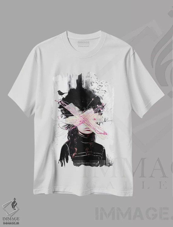 تیشرت سفید طرح دار هیچ چیز اصلاً، هنر فاخر معاصر اثر لوی جوور | immage.ir