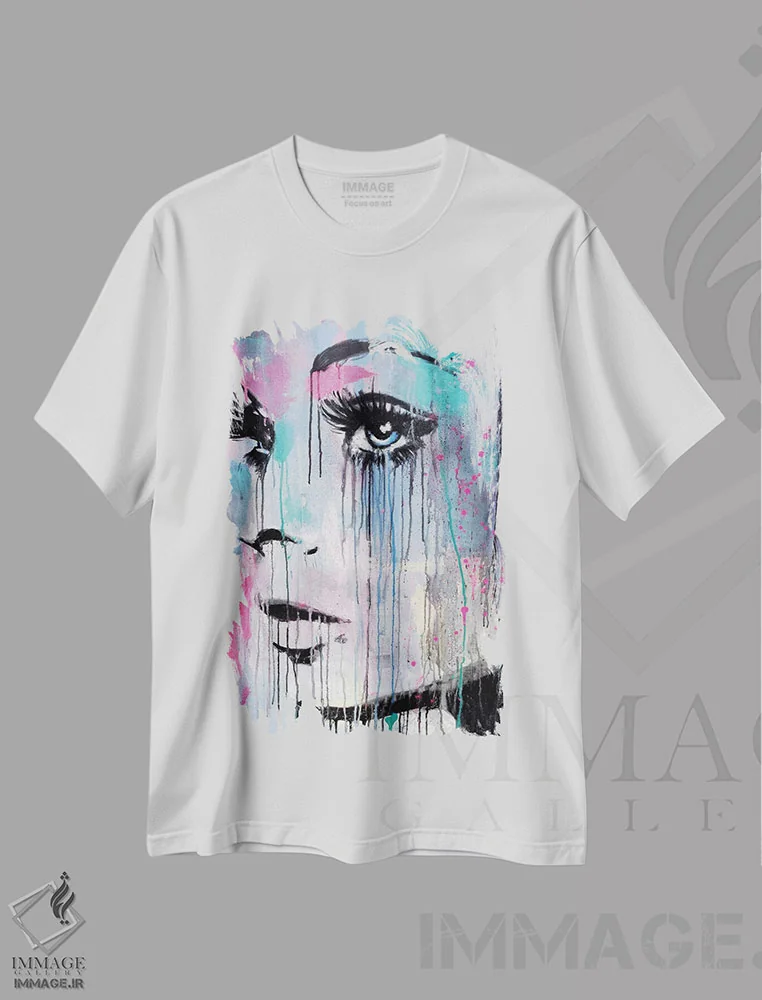 تیشرت سفید طرح دار جوینده، هنر فاخر معاصر اثر لوی جوور | فروشگاه ایماژ
