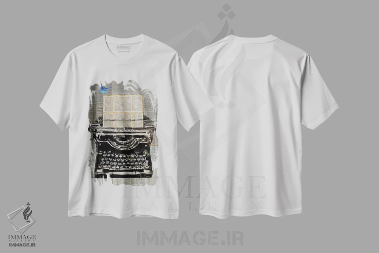 تیشرت سفید طرح دار نویسنده، دکوراسیون جایگزین اثر لوی جوور | immage.ir