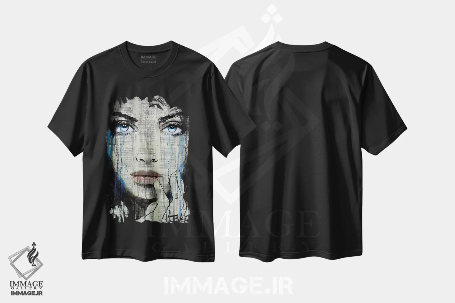 تیشرت مشکی طرح دار بادی، دکور معاصر اثر لوی جوور | immage.ir