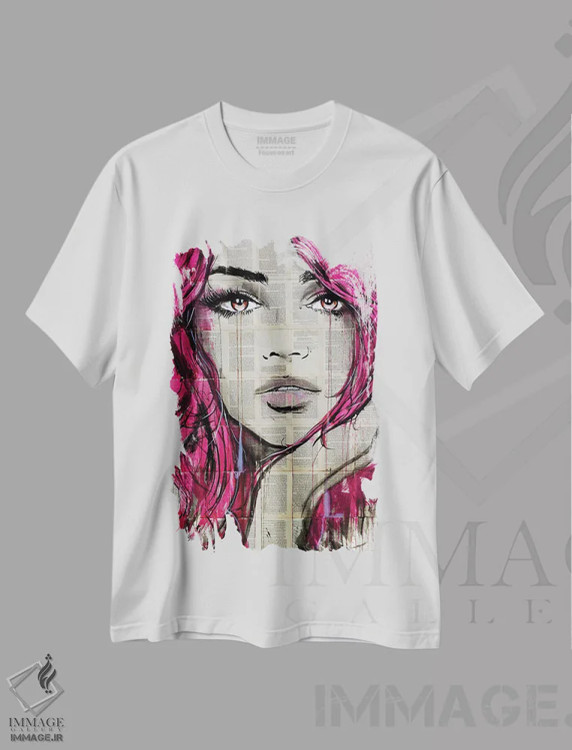 تیشرت سفید طرح دار فِیث، هنر فاخر معاصر اثر لوی جوور | immage.ir