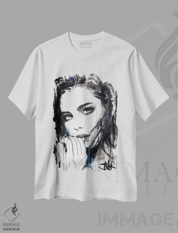 تیشرت سفید طرح دار نشانه ها، هنر فاخر معاصر اثر لوی جوور | فروشگاه ایماژ