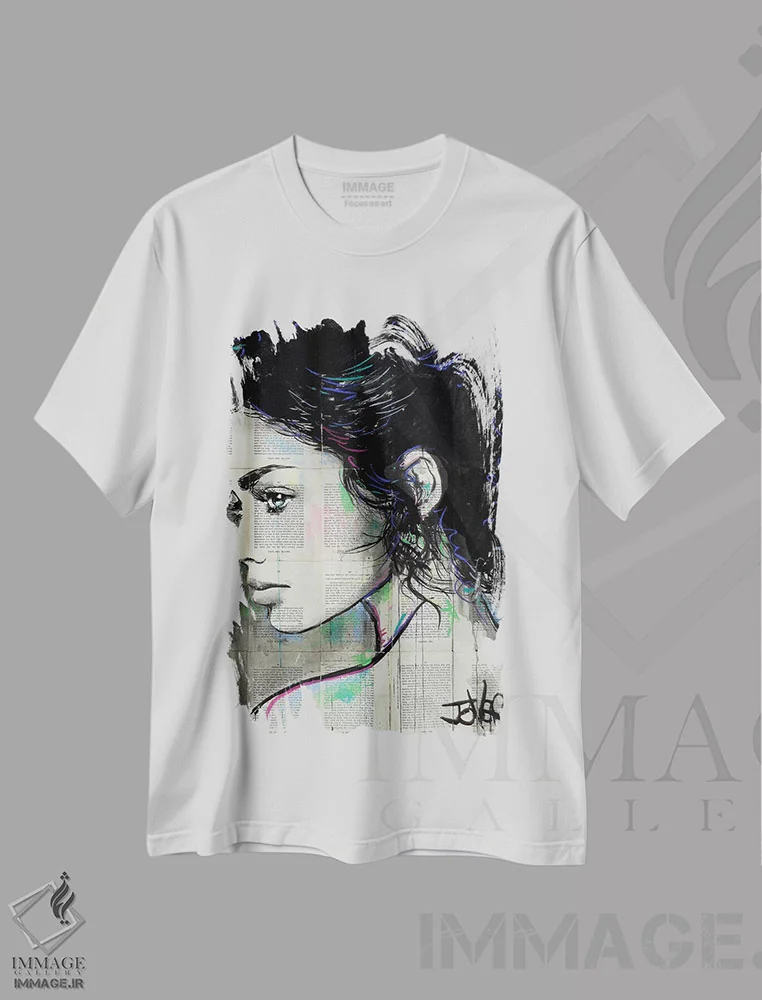 تیشرت سفید طرح دار کای، دکور معاصر اثر لوی جوور | immage.ir