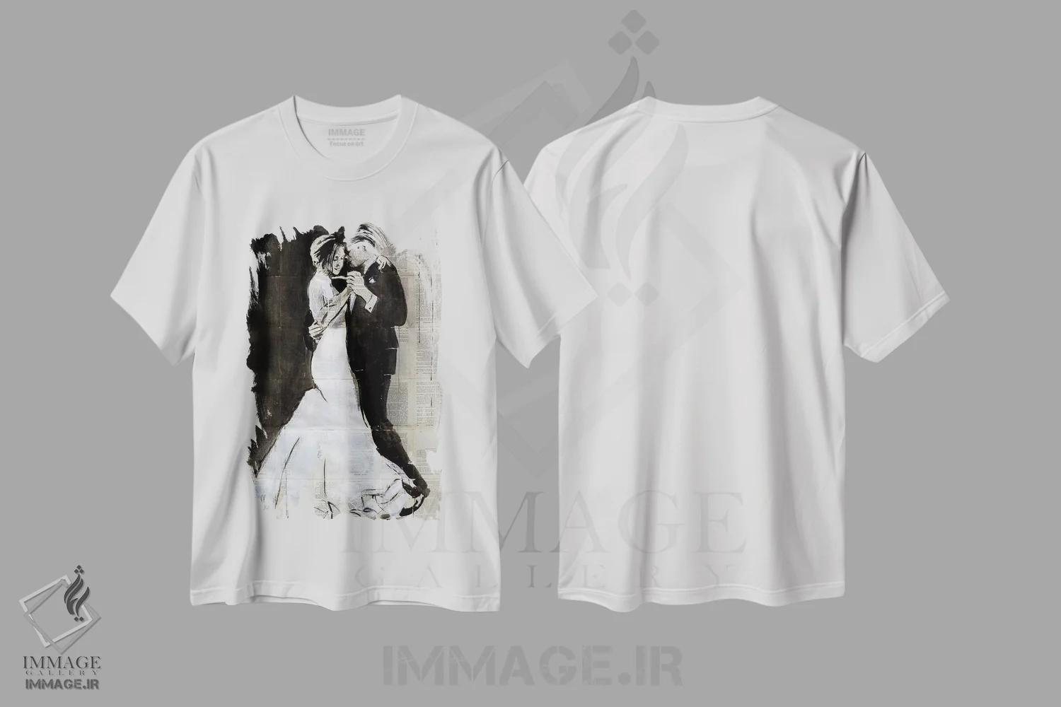 تیشرت سفید طرح دار رقص، هنر فاخر معاصر اثر لوی جوور | immage.ir