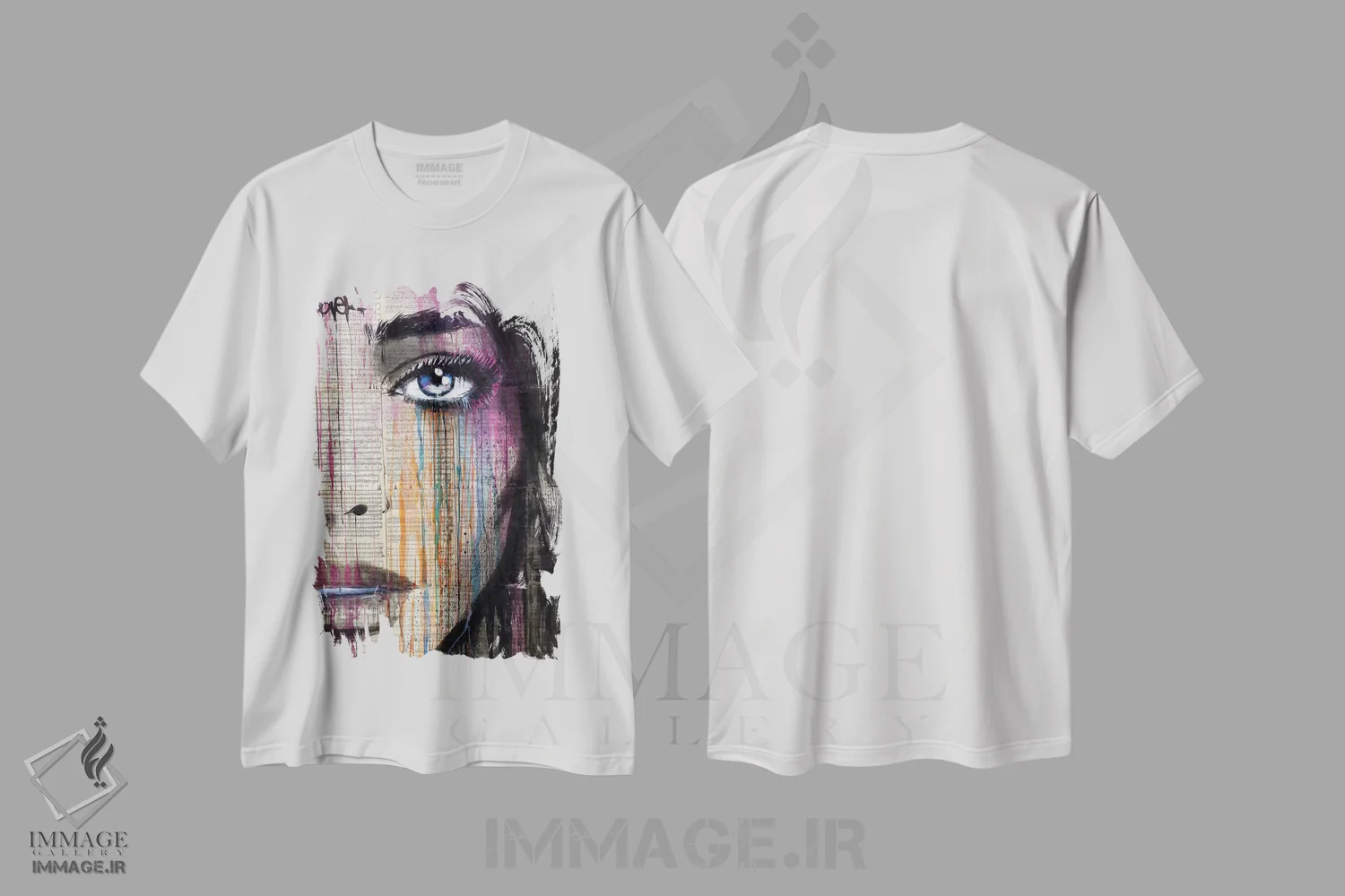 تیشرت سفید طرح دار آرتمیس، هنر فاخر معاصر اثر لوی جوور | فروشگاه ایماژ