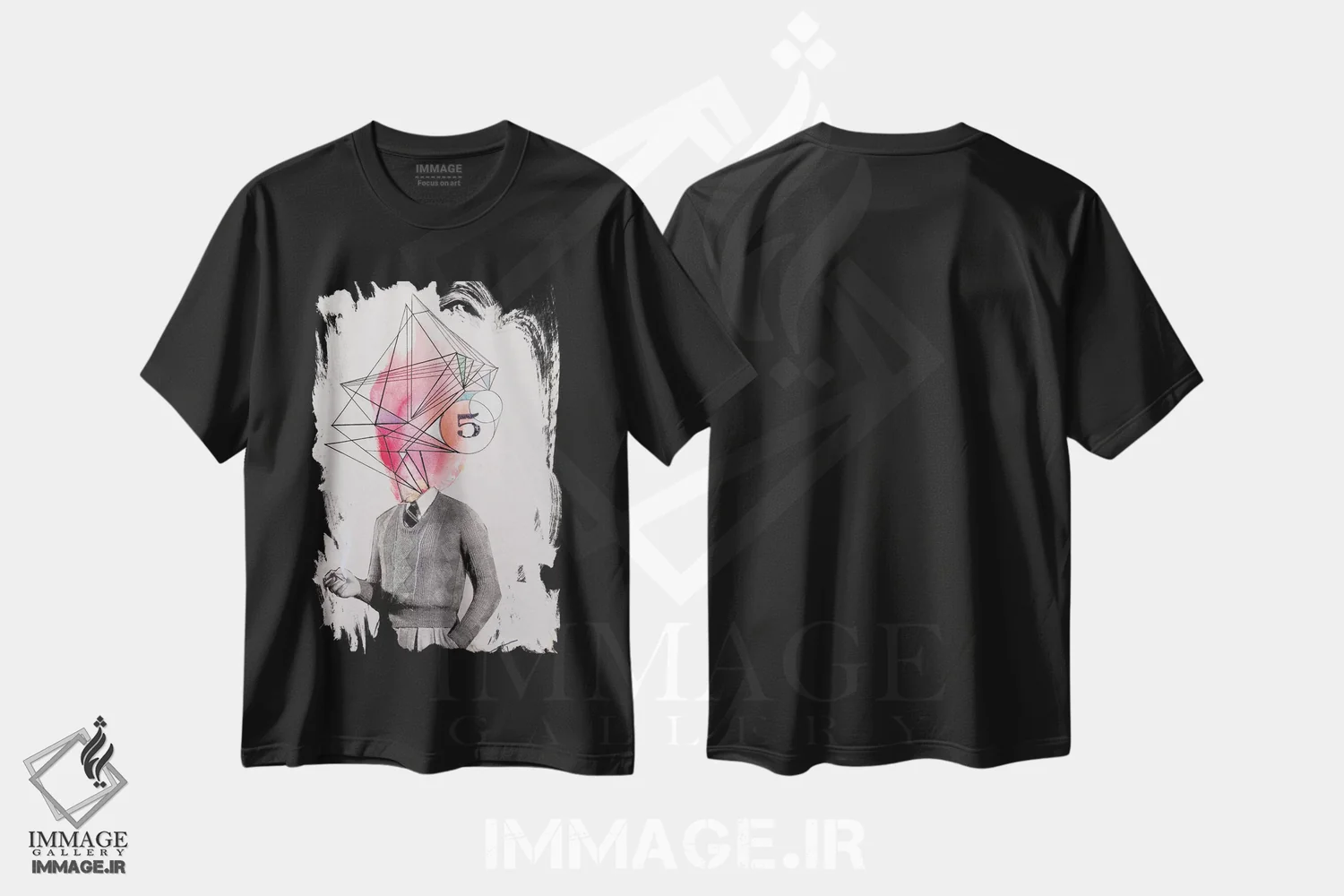 تیشرت مشکی طرح دار معمار، هنر فاخر معاصر اثر لوی جوور | immage.ir