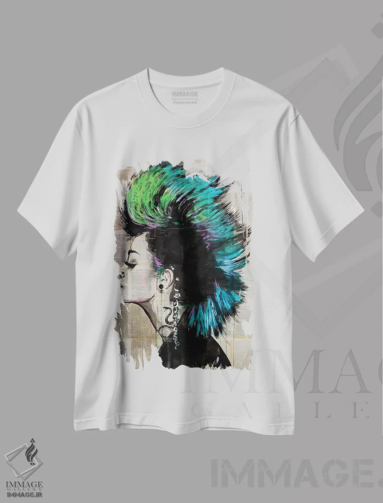 تیشرت سفید طرح دار زیرزمینی، هنر فاخر معاصر اثر لوی جوور | فروشگاه ایماژ