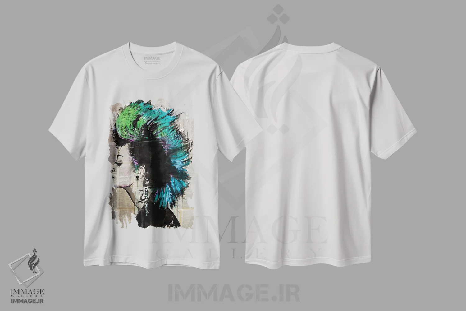 تیشرت سفید طرح دار زیرزمینی، هنر فاخر معاصر اثر لوی جوور | فروشگاه ایماژ
